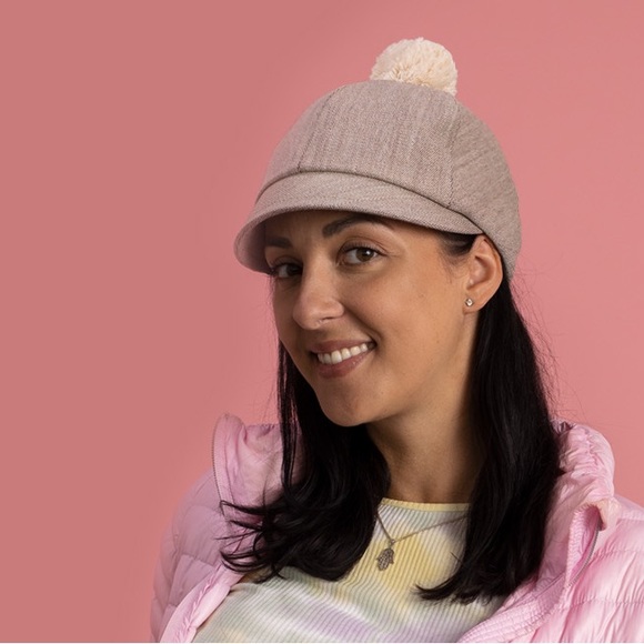 Blue hat with white Pom Pom - Picture 4 of 4